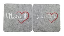 Untersetzer Filz Moin/Küstenliebe 4er Set 2s.