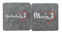 Untersetzer Filz Moin/Küstenliebe 4er Set 2s.