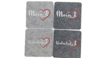 Untersetzer Filz Moin/Küstenliebe 4er Set 2s.