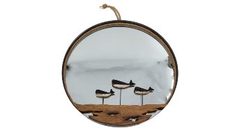 Holz 2025 Wal mit Spiegel