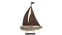 Holz 2025 Segelboot mit Metallsegel