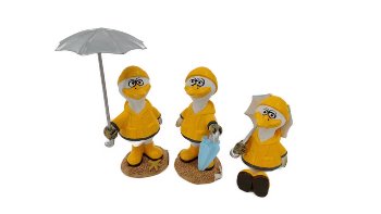 Regenmantelmöwe 3 sort. 4,5x3,5x8 cm