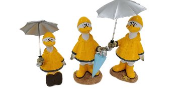 Regenmantelmöwe 3 sort. 9,5x7,5x16,5 cm