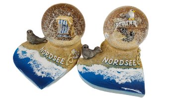 Schneekugel Strandkorb/Schild Nordsee