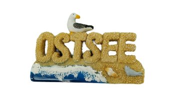 Möwe Magnet Strand Ostsee11x6,5 cm
