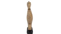Antikgold Seepferd auf Stand 24x13x68 cm