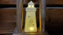 Weiße Keramik LT in LT mit Licht