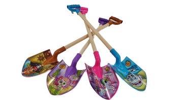 Schaufel Plastik/Holz ca.77 cm sortiert