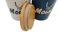 Hösti-Maritim Dose mit Deckel Moin Möwe in weiß und blau