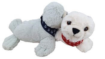 Seehund gestickte Augen sortiert ca.25cm