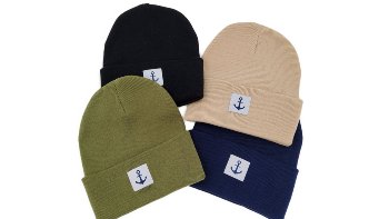Strickmütze Ankerlabel