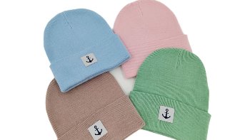 Strickmütze Ankerlabel