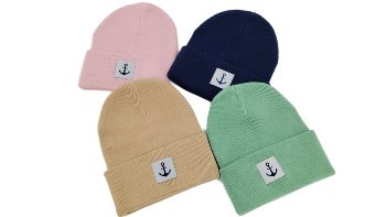 Strickmütze Ankerlabel