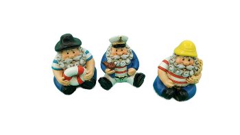 Seeleute ca.3x2cm Polyresin