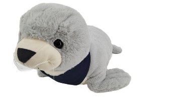 Seehund grau ca.67cm Plüsch