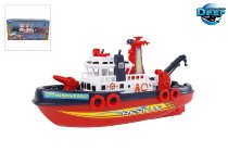 Feuerlöschboot mit Spritzfunktion ca. 22x7 cm